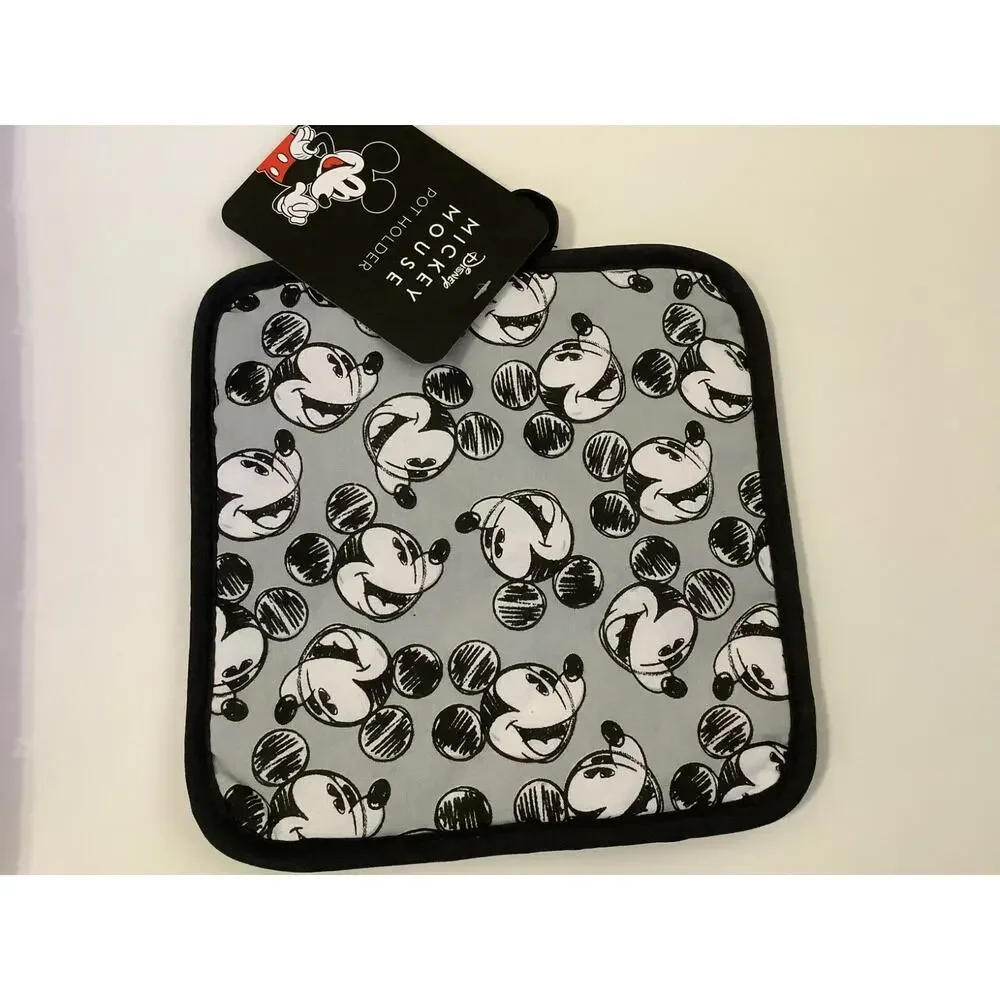 Disney Mickey Mouse Pot holder & 2 Pc Kitchen Towel Set - NWT -